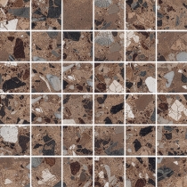 MILZETTI - 2X2/12X12 PEBBLE, COCOA, BRUSHED